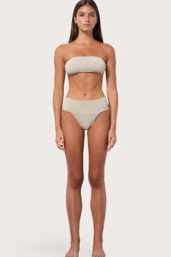 Toast Swim Banded Waist Bottom - Shimmer