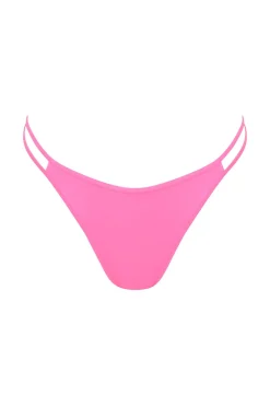 Toast Swim Double Strap Bikini Bottom - Guava
