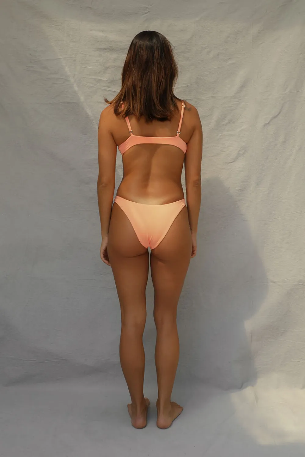 Toast Swim High Hip Bikini Bottom - Sherbert