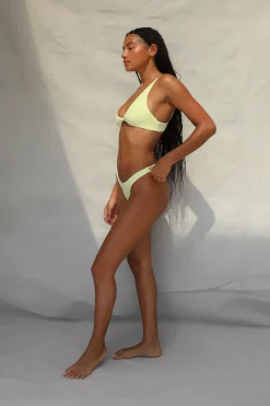 Toast Swim Knot Bikini Top - Lime Creme