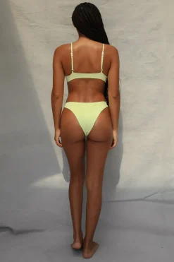 Toast Swim Knot Bikini Top - Lime Creme