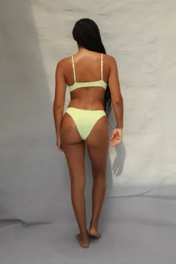 Toast Swim Knot Bikini Top - Lime Creme