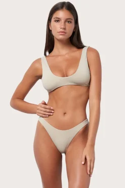 Toast Swim Scoop Bikini Top - Shimmer