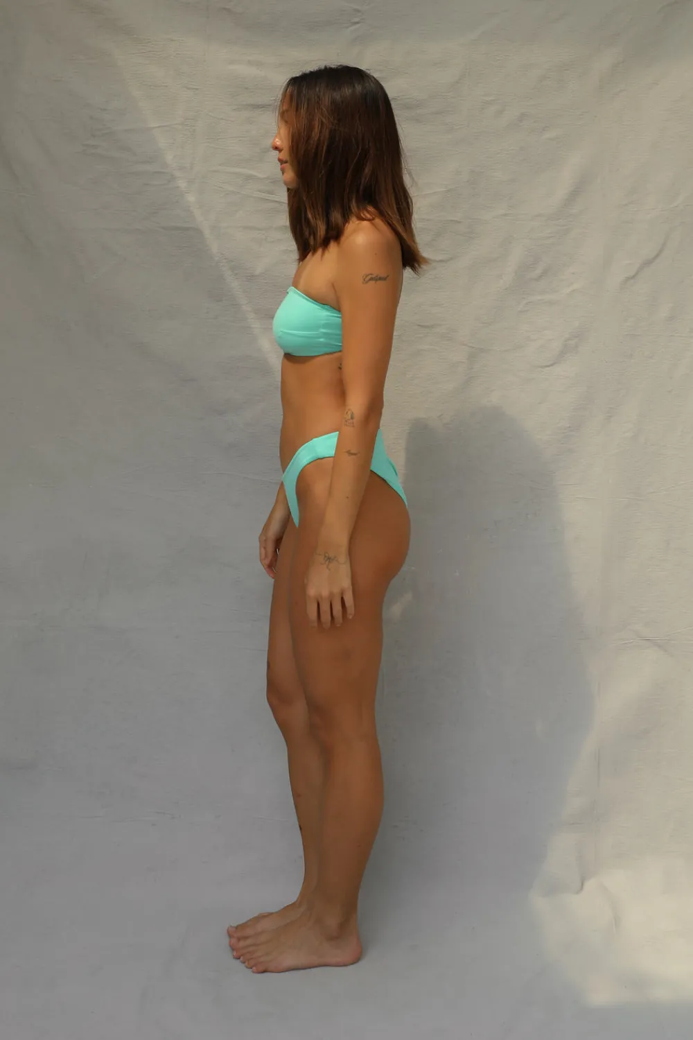 Toast Swim Slide Bandeau Bikini Top - Calypso