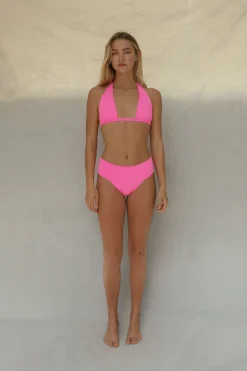 Toast Swim Tunnel Bikini Top - Guava