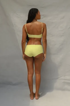 Toast Swim Twist Bikini Top - Lemon Fizz Wave